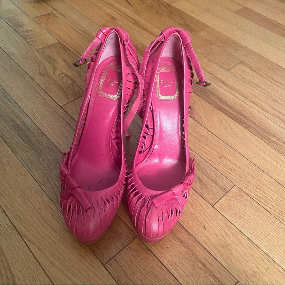 Dior Bright Pink Pumps